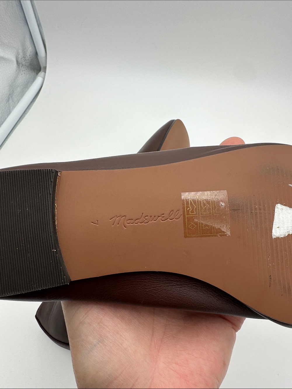 Madewell Greta Ballet Flats in Chocolate Raisin Leather Size 7 Shoes Timeless - Picture 16 of 16